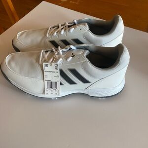 Adidas Men's Tech Response 3.0 White and Black Golf Shoes Sz 14.  NWOB